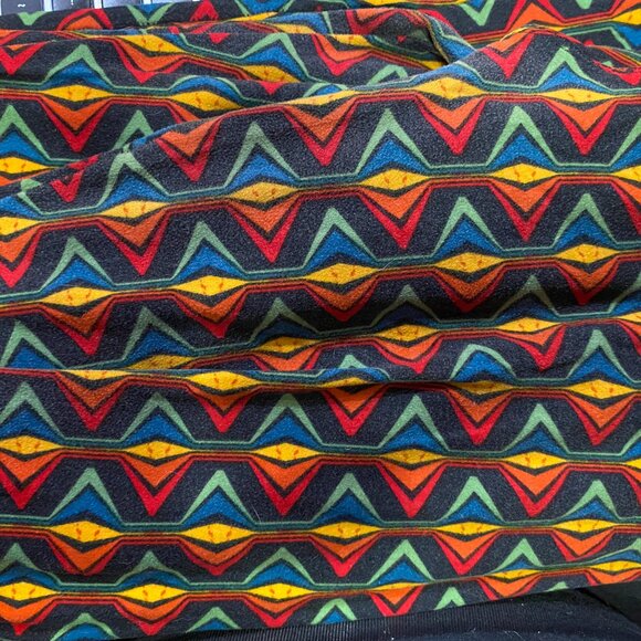 GUC Lularoe Leggings RARE prints Ninja Space Invaders heart feather rainbow OS - Picture 3 of 5